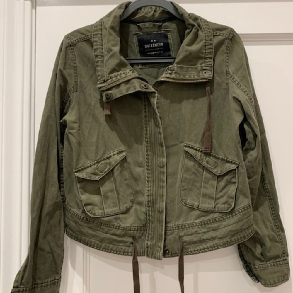 Cotton On Olive Lightweight Jacket Size 8